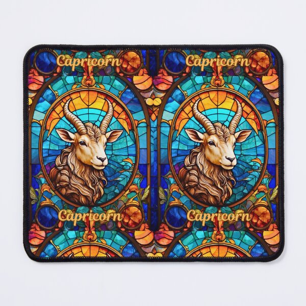 Artikelvorschau, Sternzeichen Steinbock, Buntglas entworfen und verkauft von ZodiacWonders.