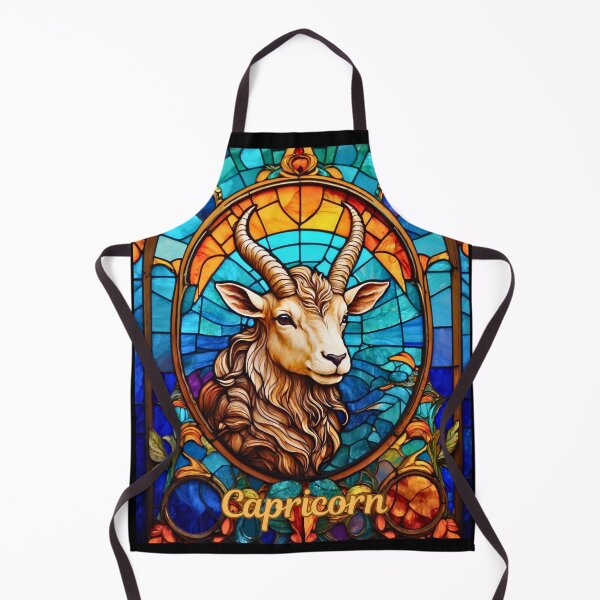 Item preview, Capricorn Zodiac, stained glass designed and sold by ZodiacWonders.