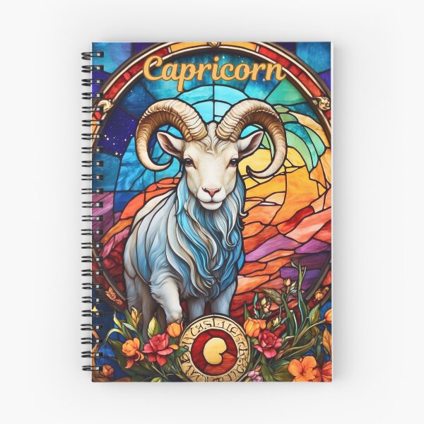 Artikelvorschau, Sternzeichen Steinbock, Buntglas entworfen und verkauft von ZodiacWonders.