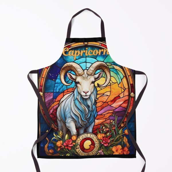 Artikelvorschau, Sternzeichen Steinbock, Buntglas entworfen und verkauft von ZodiacWonders.