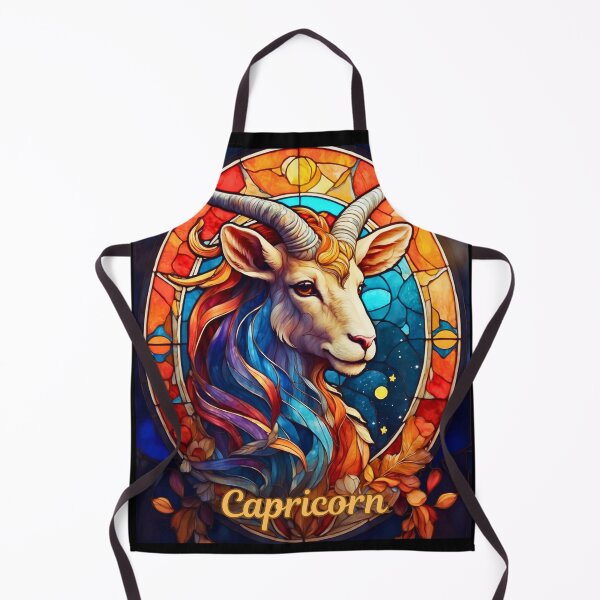 Item preview, Capricorn Zodiac, stained glass designed and sold by ZodiacWonders.
