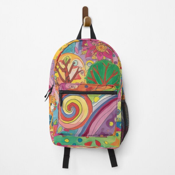 Item preview, Child Drawing Kid Children Doodle Imagination Creativity Freedom Expression Love Sun Animals Trees Colorful Birds designed and sold by Sarcastic Narwhal.