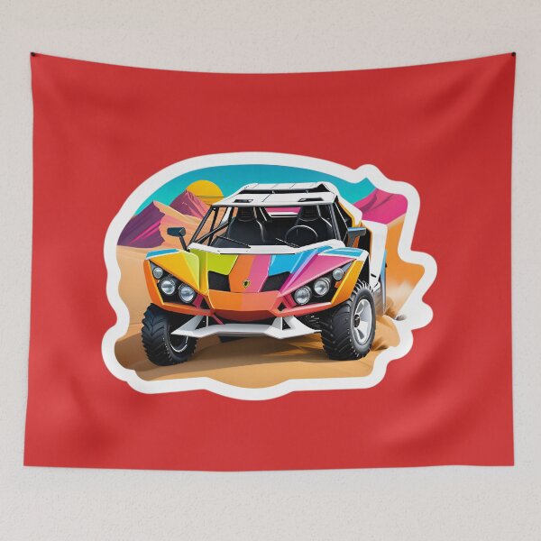 Item preview, Cool Dune Buggy Desert Rally Racing Car designed and sold by TheArtOfPat.