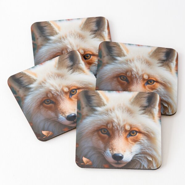 Item preview, Fox Portrait. fox white fur designed and sold by FoxVibes.
