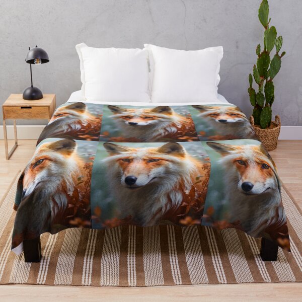 Item preview, Fox Portrait. fox white fur designed and sold by FoxVibes.