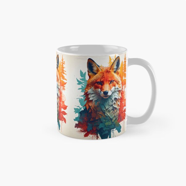 Artikelvorschau, Fuchsporträt. Fuchs-Silhouette-Wald entworfen und verkauft von FoxVibes.