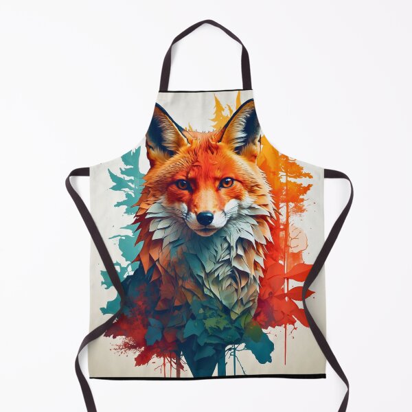 Artikelvorschau, Fuchsporträt. Fuchs-Silhouette-Wald entworfen und verkauft von FoxVibes.
