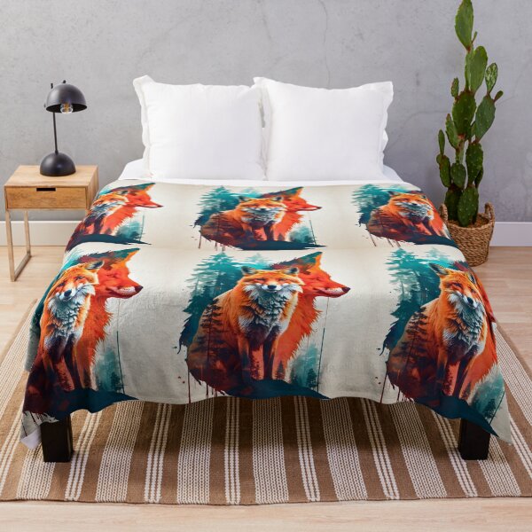 Item preview, Fox Portrait. fox silhouette forest designed and sold by FoxVibes.