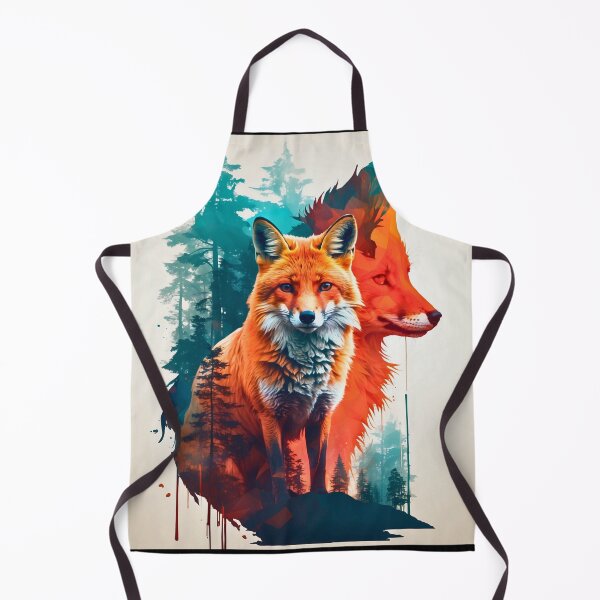 Item preview, Fox Portrait. fox silhouette forest designed and sold by FoxVibes.