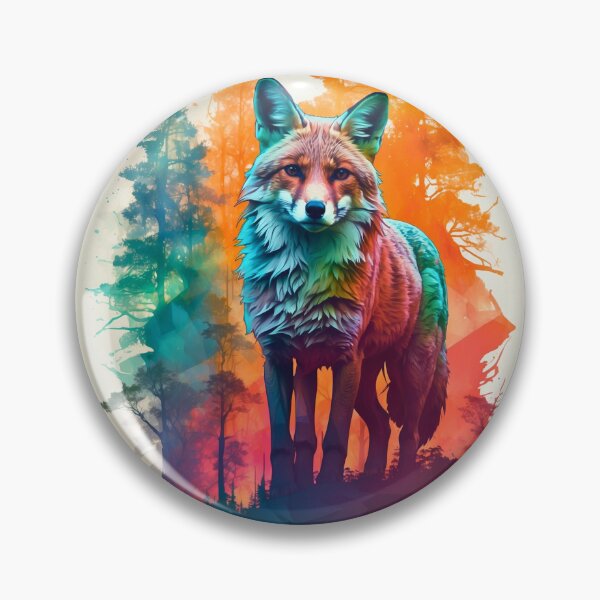 Item preview, Fox Portrait. fox silhouette forest designed and sold by FoxVibes.