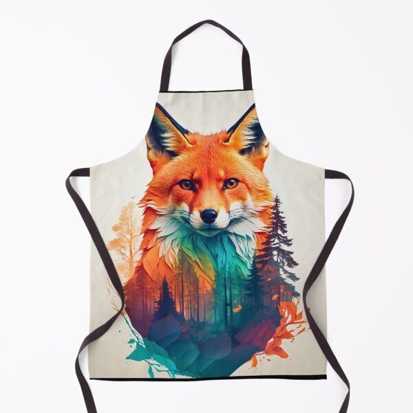 Artikelvorschau, Fuchsporträt. Fuchs-Silhouette-Wald entworfen und verkauft von FoxVibes.
