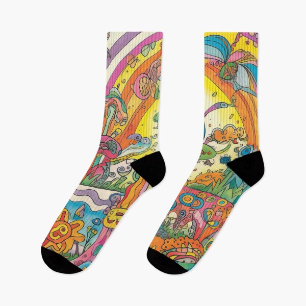 Item preview, Child Drawing Kid Children Doodle Imagination Creativity Freedom Expression Love Sun Animals Trees Colorful Birds designed and sold by Sarcastic Narwhal.