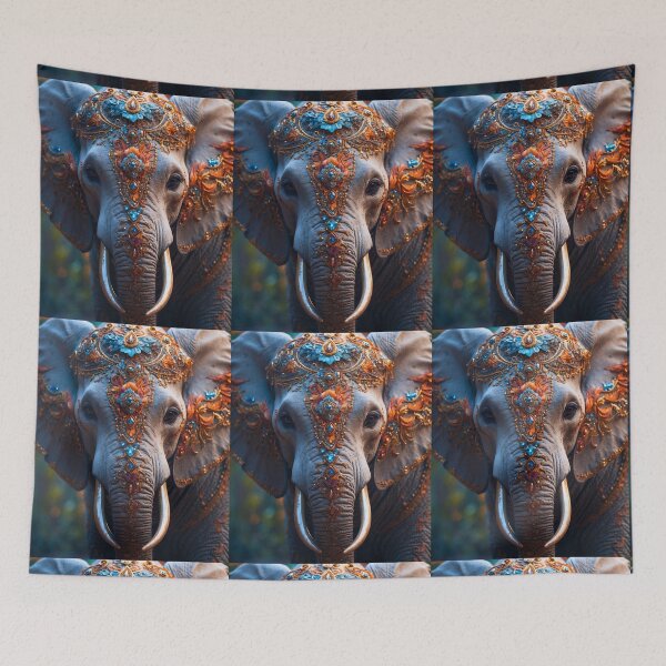 Item preview, Elephant Portrait designed and sold by ElephantVibes.
