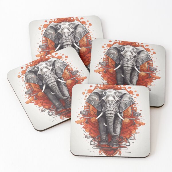 Item preview, Elephant Portrait, battle elephant designed and sold by ElephantVibes.