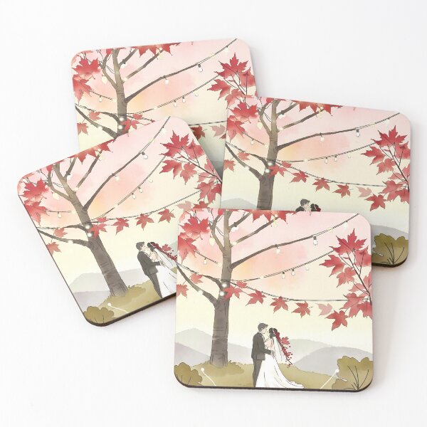 Item preview, Outdoor Wedding Amidst Falling Autumn Leaves designed and sold by woohoohoo.