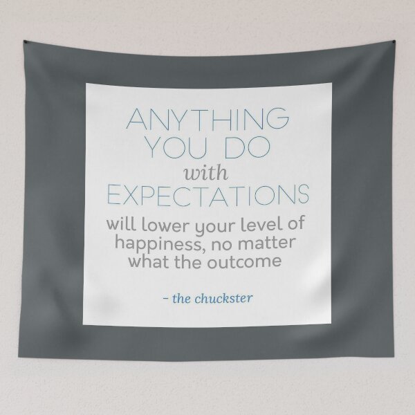 Item preview, EXPECTATIONS will lower your level of happiness designed and sold by ChucksterTees.