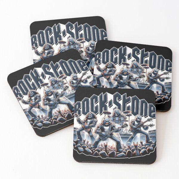 Item preview, Rock Stone The Heavy Metal Band Tee designed and sold by Baileeacejkovic.