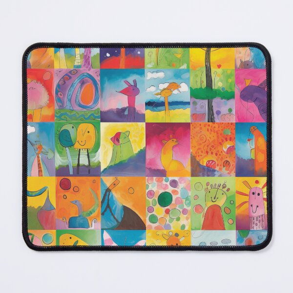 Item preview, Child Drawing Kid Children Doodle Imagination Creativity Freedom Expression Love Sun Animals Trees Colorful Birds designed and sold by Sarcastic Narwhal.