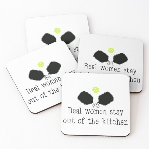 Item preview, Real Women Stay Out of The Kitchen (Black Text) designed and sold by MakerBeeDesigns.