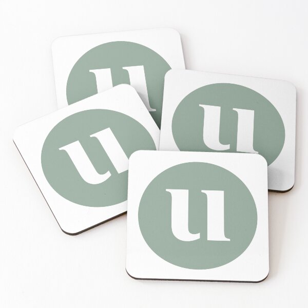 Item preview, Lowercase Alphabet U in Green Circle Modern Monogram Family Name Initial designed and sold by Ching Teoh.