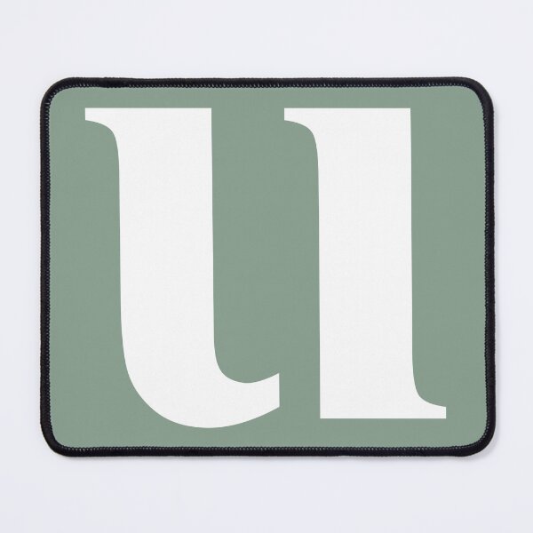 Item preview, Lowercase Alphabet U in Green Circle Modern Monogram Family Name Initial designed and sold by Ching Teoh.