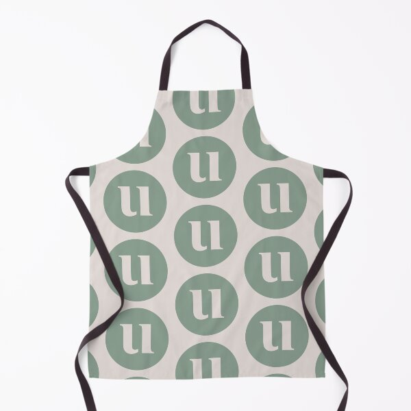 Item preview, Lowercase Alphabet U in Green Circle Modern Monogram Family Name Initial designed and sold by Ching Teoh.