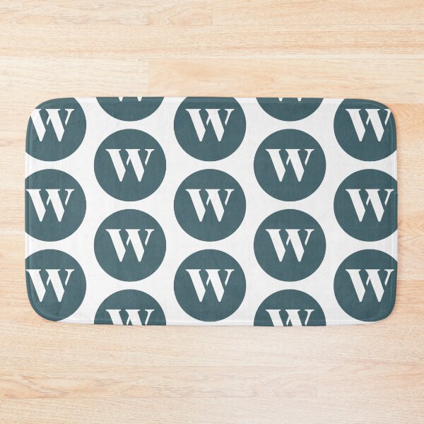 Item preview, Lowercase Alphabet W in Green Circle Modern Monogram Family Name Initial designed and sold by Ching Teoh.