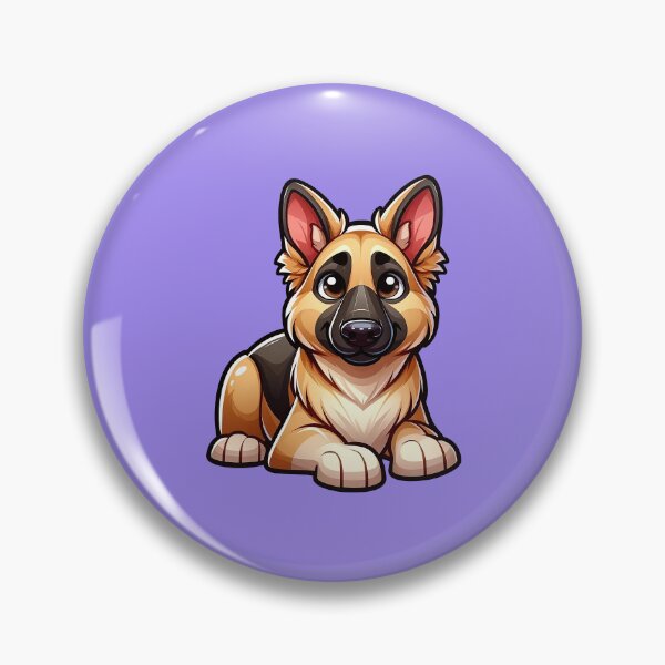 Item preview, Cute Friendly German Shepherd Breed Cartoony designed and sold by TD-Humor.
