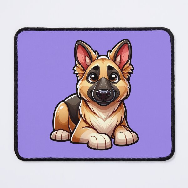 Item preview, Cute Friendly German Shepherd Breed Cartoony designed and sold by TD-Humor.
