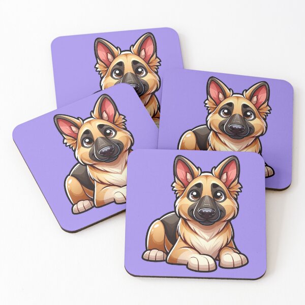 Item preview, Cute Friendly German Shepherd Breed Cartoony designed and sold by TD-Humor.