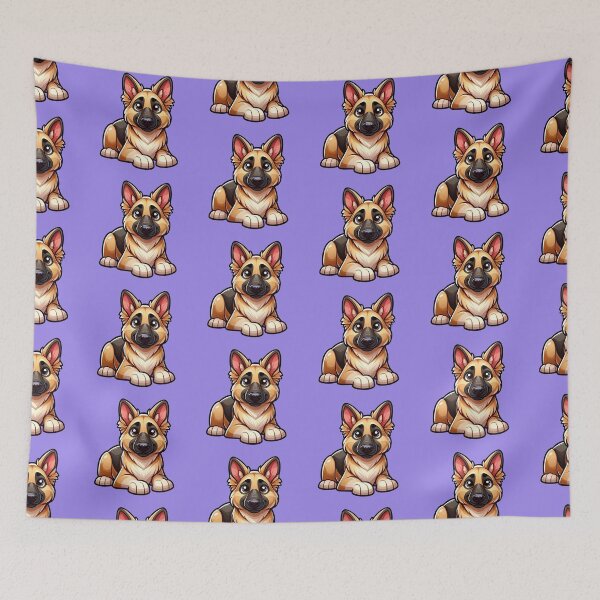 Item preview, Cute Friendly German Shepherd Breed Cartoony designed and sold by TD-Humor.