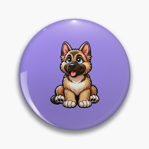 Item preview, Cute Friendly German Shepherd Breed Cartoony designed and sold by TD-Humor.