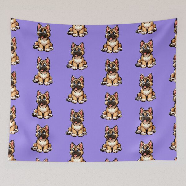 Item preview, Cute Friendly German Shepherd Breed Cartoony designed and sold by TD-Humor.
