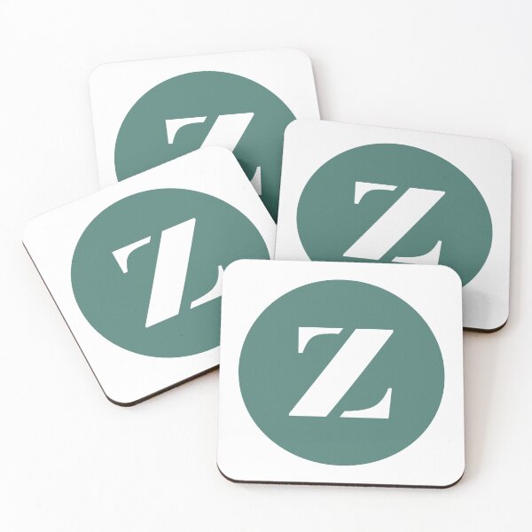 Item preview, Lowercase Alphabet Z in Green Circle Modern Monogram Family Name Initial designed and sold by Ching Teoh.