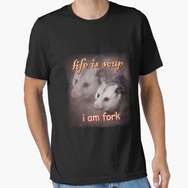 Item preview,  Life Is Soup I Am Fork Possum Word Art designed and sold by Henriath.