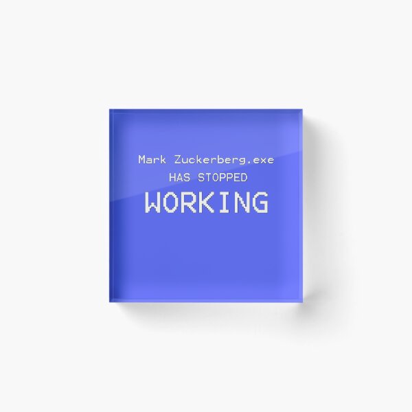 Item preview, Mark Zuckerberg.exe has stopped working designed and sold by trendo.