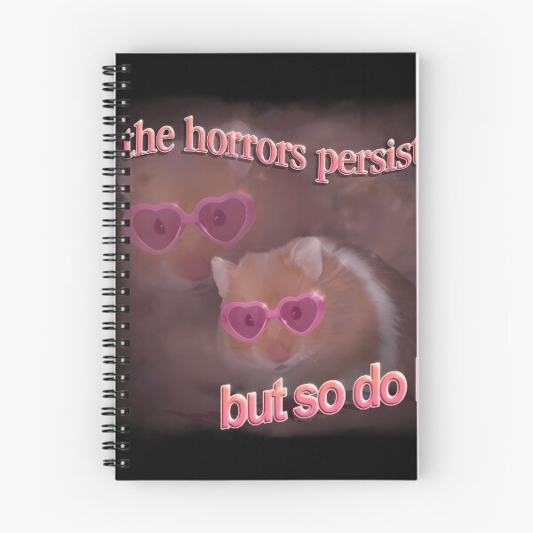 Item preview, The Horrors Persist But So Do I Hamster Word Art designed and sold by Danolea.