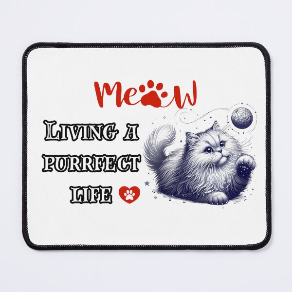 Item preview, Miau, viviendo una vida perfecta, citas divertidas de gatos designed and sold by TeeMint5.