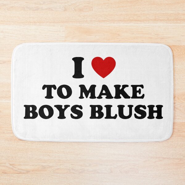 Item preview,  I <3 to make boys blush - quote designed and sold by Lyxy.