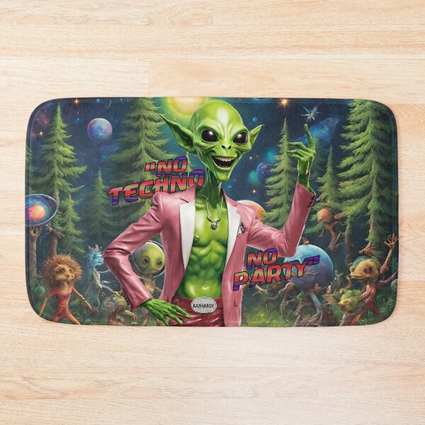 Item preview, Aliens Exist - No Techno No Party designed and sold by Kangaboy.