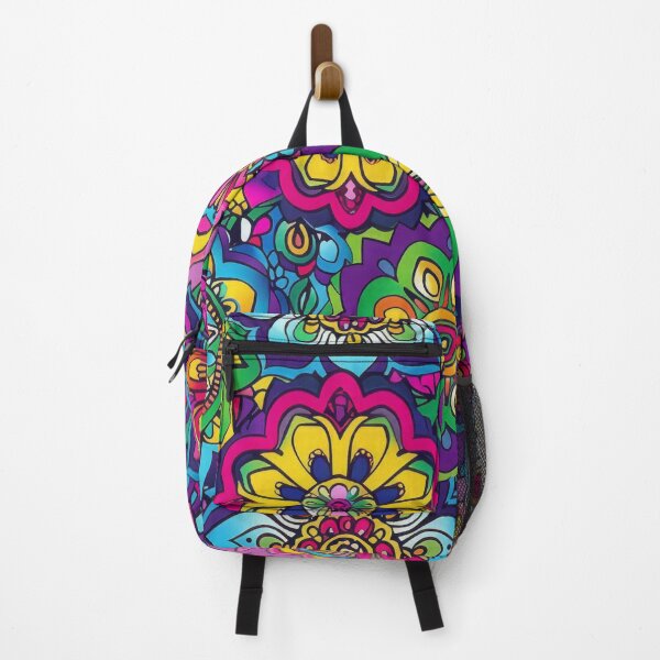 Item preview, A colorful, psychedelic bohemian pattern with vibrant colors and intricate mandala designs. designed and sold by PrettyPinkSkies.