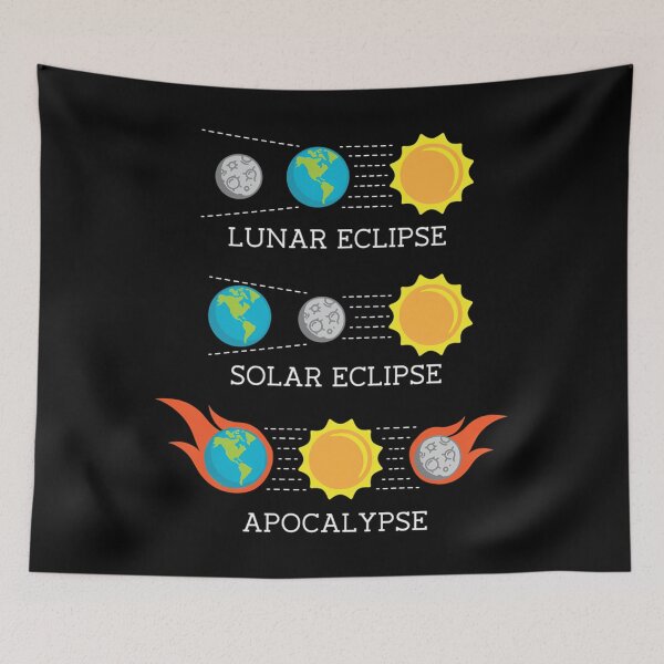 Item preview, Solar Eclipse Lunar Eclipse Apocalypse Funny Joke  designed and sold by SaulBlick.