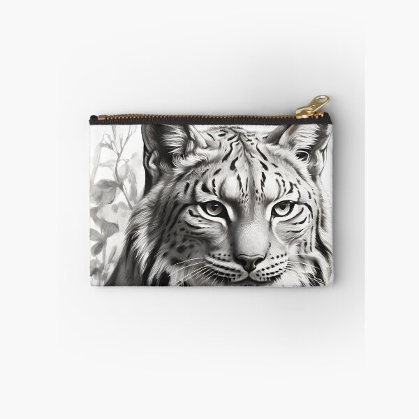 Item preview, Black and white pencil drawing of a lynx  designed and sold by Pencil-Art.
