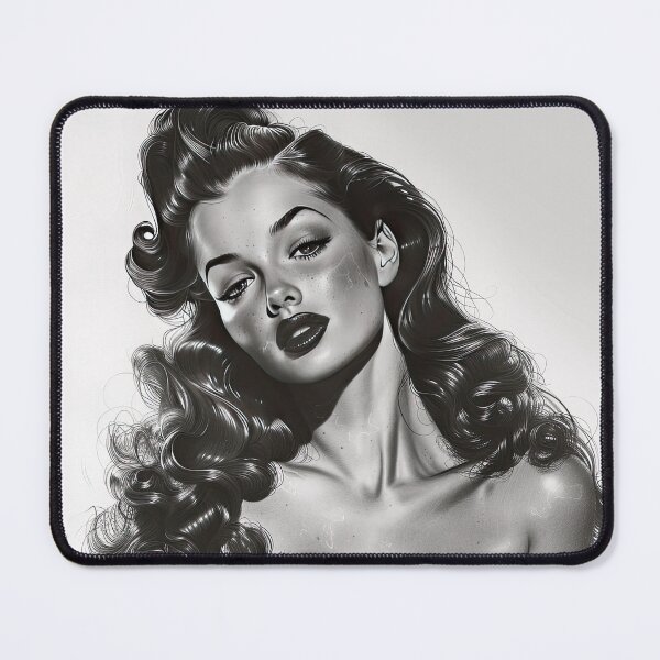 Item preview, Vintage - Pinup style artwork of a gorgeous woman designed and sold by krishutd.