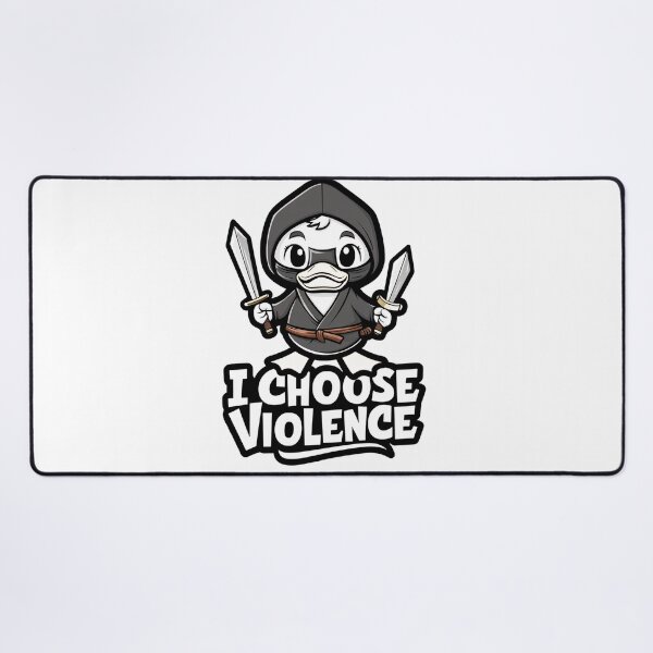 Item preview, I Choose Violence Duck | Humorous Duck Meme | Knife-Wielding Duck | Funny Animal Tee | Duck Lover Gift designed and sold by LaElee.