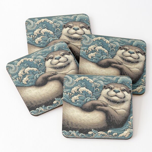 Item preview, Kawaii Otter Floats  designed and sold by Illuministique.