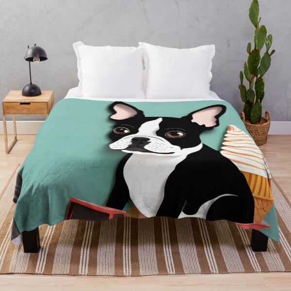 Aperçu de l'œuvre Copy of Copy of Copy of Copy of Copy of Copy of Copy of Copy of Copy of Copy of A Cute Whimsical Boston Terrier créée et vendue par Hall-O-Gram.