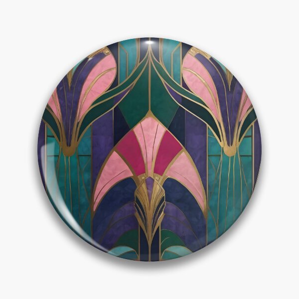 Item preview, Art Nouveau Geometric Fan and Arrow Design designed and sold by SloganExpress.