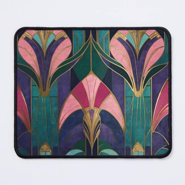 Item preview, Art Nouveau Geometric Fan and Arrow Design designed and sold by SloganExpress.