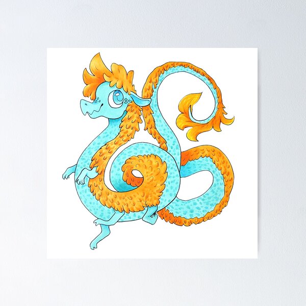 Item preview, The Great Curly Dragon designed and sold by PaigeSpears.